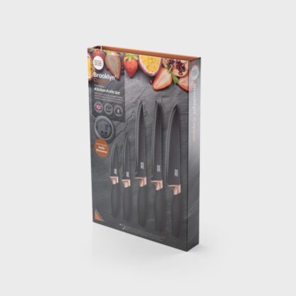 Taylors Brooklyn Presentation Box Knife Set, Copper Bolster, 5pc - Image 4