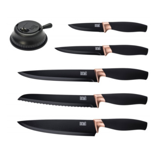 Taylors Brooklyn Presentation Box Knife Set, Copper Bolster, 5pc