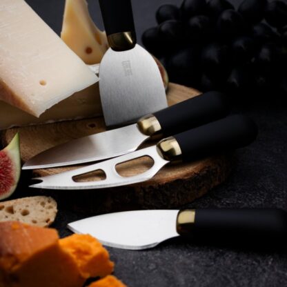 Taylors Brooklyn Brass Cheese Knife & Slate Cheese Board Set, 4pc - Image 5