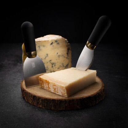 Taylors Brooklyn Brass Cheese Knife & Slate Cheese Board Set, 4pc - Image 3