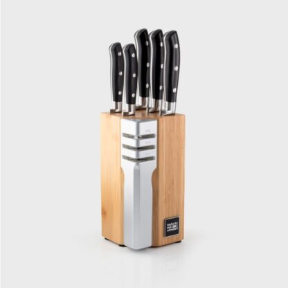Taylors Henley 5pc Bamboo Block Set with 3-Stage Sharpener - Image 9