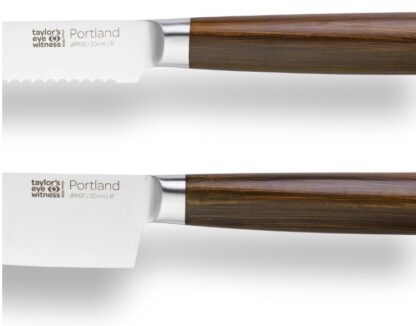 Taylors Portland Walnut 5pc Presentation Kitchen Knife Set - Image 4