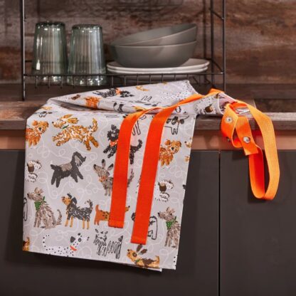 Ulster Weavers Biodegradable Oil Cloth Apron, Dog Days - Image 3