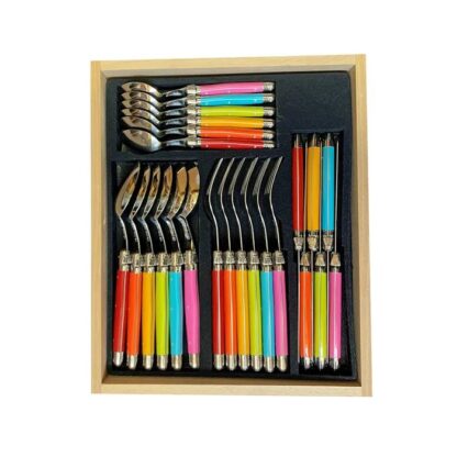 Verdier Cutlery Set, 24pc, Pastel - Image 2
