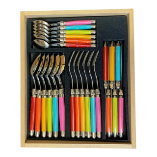 Verdier Cutlery Set, 24pc, Pastel