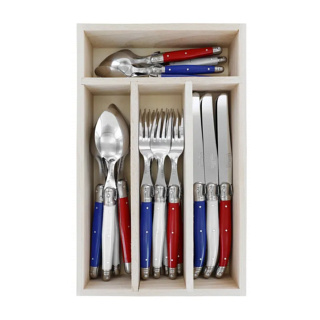Verdier Cutlery Set, 24pc, Tricolor