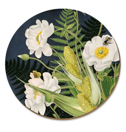 Wolfkamp & Stone Placemats, Mt Cook Lily with Bee, Set of 4 - Image 2