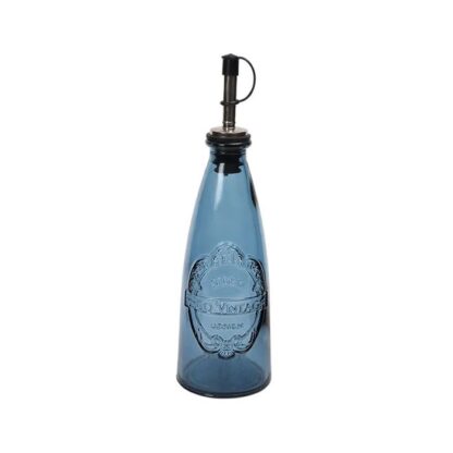 Dexam Sintra Recycled Glass Oil Drizzler, Ink Blue - Image 2