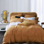 Laundered Linen Duvet Set, Cumin