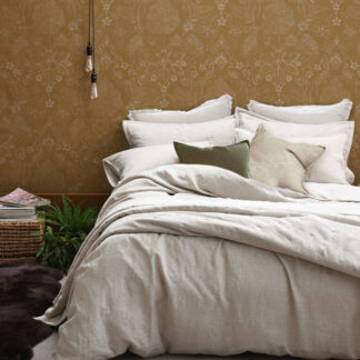 Laundered Linen Duvet Set, Natural