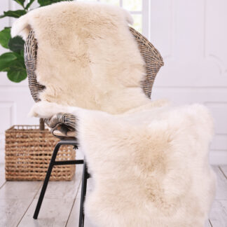New Zealand Wool Sheepskin Rug, Linen, Double