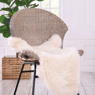 New Zealand Wool Sheepskin Rug, Linen, Single