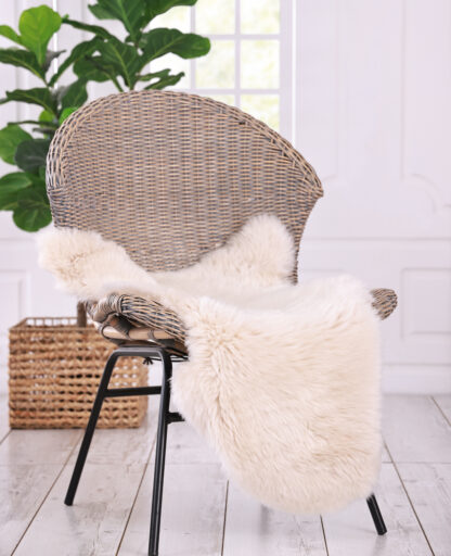 New Zealand Wool Sheepskin Rug, Linen, Single
