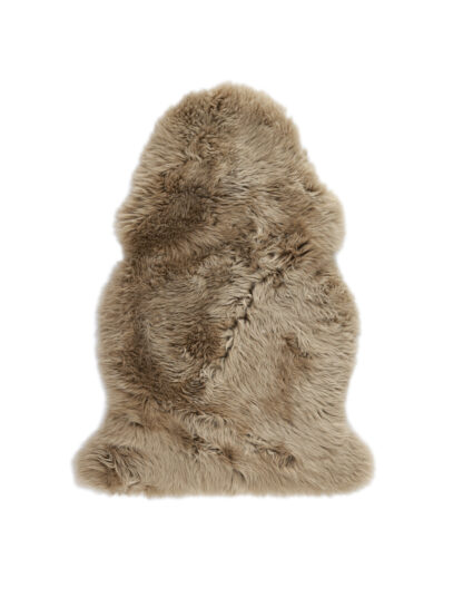 New Zealand Wool Sheepskin Rug, Taupe, Single - Image 2