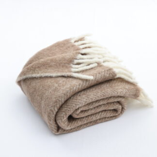 NZ Wool Throw, Chestnut