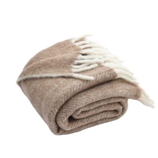 NZ Wool Throw, Chestnut