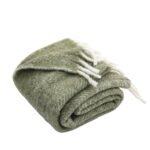 New Zealand Wool Throw, Olive