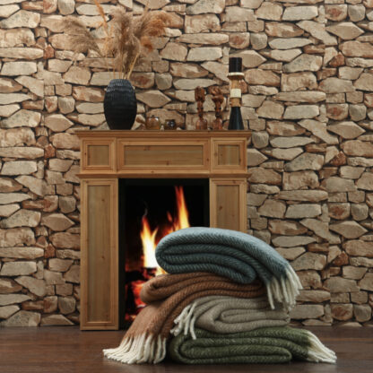 NZ Wool Throw, Natural - Image 2