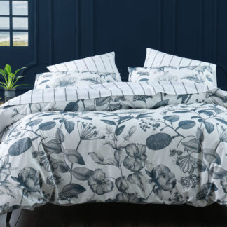 Botanical Duvet Set, Bluestone