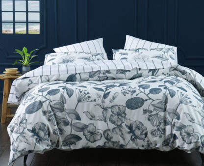 Botanical Duvet Set, Bluestone