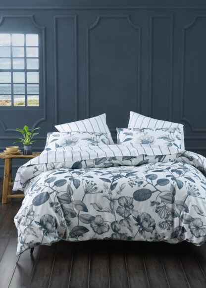 Botanical Duvet Set, Bluestone - Image 4