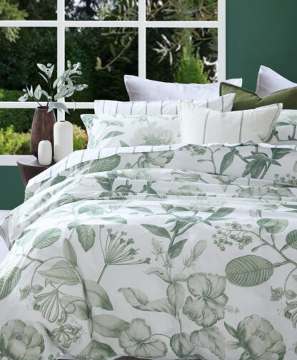 Botanical Duvet Set, Leaf - Image 2