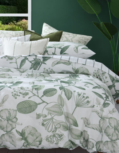 Botanical Duvet Set, Leaf - Image 3