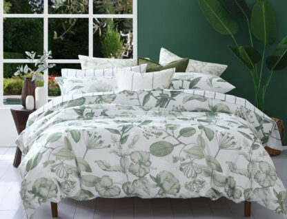 Botanical Duvet Set, Leaf