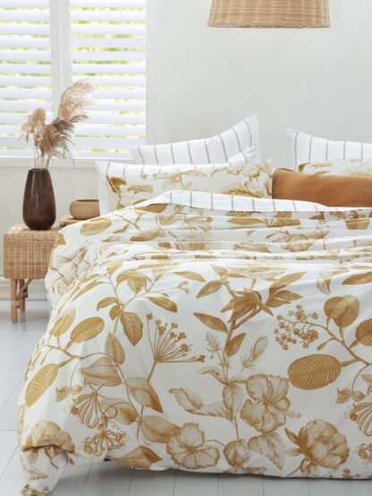 Botanical Duvet Set, Ochre - Image 2
