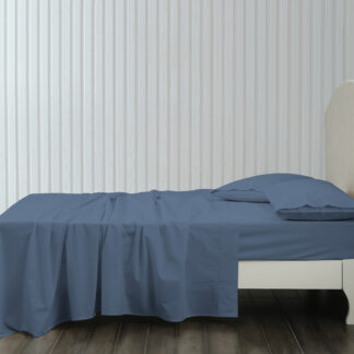 Pure Cotton 250TC Sheet Set, Denim
