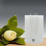Waxglo Unscented Cylinder Candle, 3 Wick, 150x200mm, White
