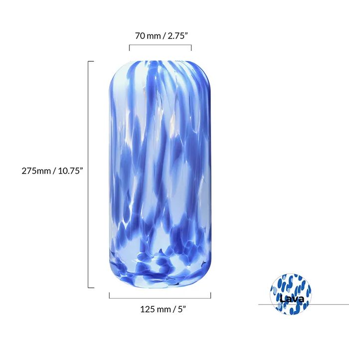 Anton Studio Vase, Lava Blue, Large - Image 5