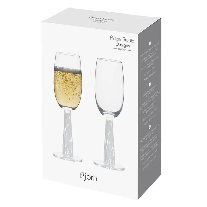 Anton Studio Björn Champagne Flutes, Set of 2 - Image 5