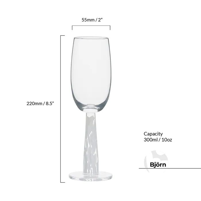 Anton Studio Björn Champagne Flutes, Set of 2 - Image 2