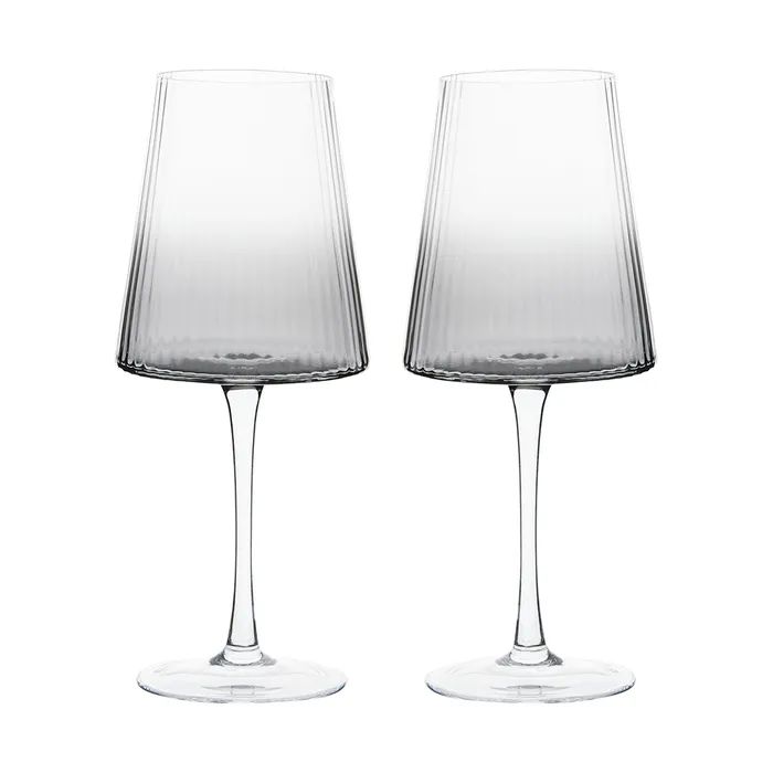 Anton Studio Empire Smoke Wine Glasses, Set of 2 - Image 5