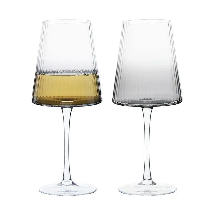 Anton Studio Empire Smoke Wine Glasses, Set of 2 - Image 4