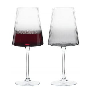 Anton Studio Empire Smoke Wine Glasses, Set of 2