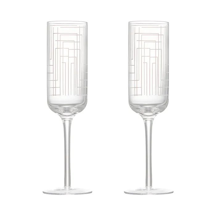 Anton Studio Maze Champagne Flutes, Set of 2 - Image 3