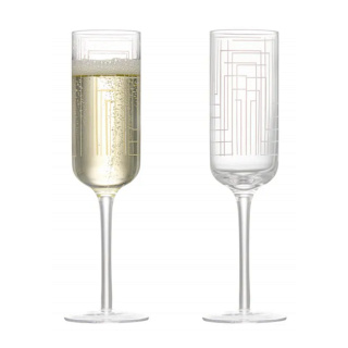 Anton Studio Maze Champagne Flutes, Set of 2