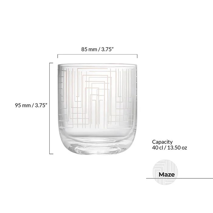 Anton Studio Maze DOF Tumblers, Set of 2 - Image 2