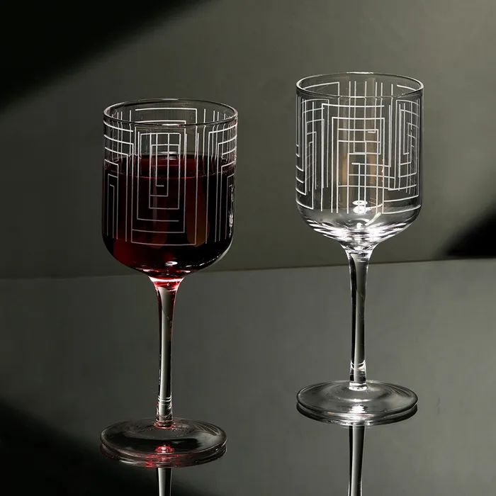 Anton Studio Maze Wine Glasses, Set of 2 - Image 8