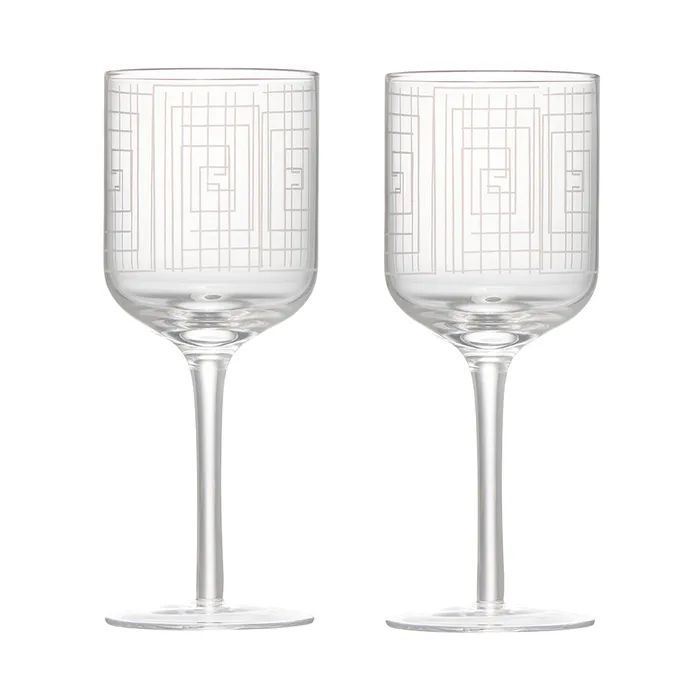 Anton Studio Maze Wine Glasses, Set of 2 - Image 6