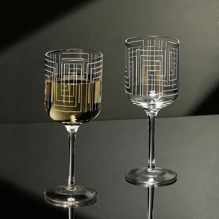 Anton Studio Maze Wine Glasses, Set of 2 - Image 3