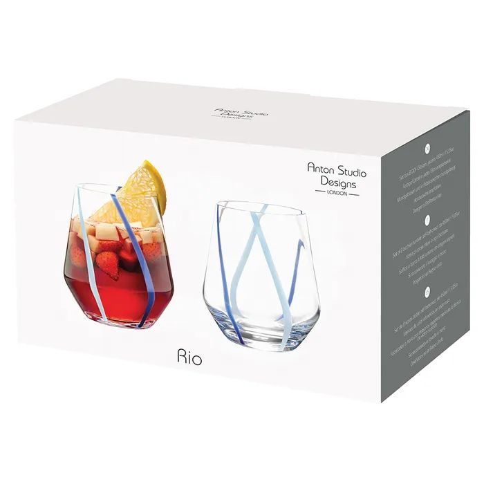 Anton Studio Rio Azure DOF Tumblers, Set of 2 - Image 7