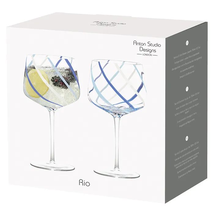Anton Studio Rio Azure Gin Glasses, Set of 2 - Image 6