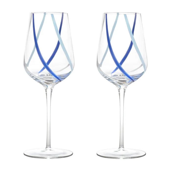 Anton Studio Rio Azure Wine Glasses, Set of 2 - Image 6