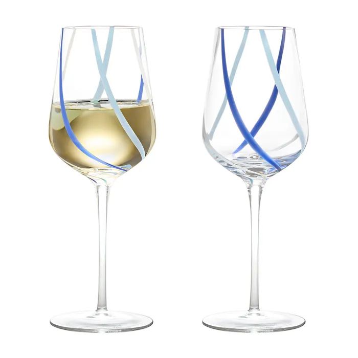 Anton Studio Rio Azure Wine Glasses, Set of 2 - Image 4