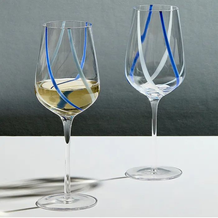 Anton Studio Rio Azure Wine Glasses, Set of 2 - Image 3