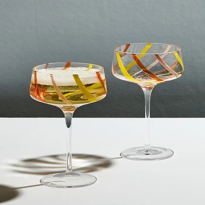 Anton Studio Rio Citrus Champagne Saucers, Set of 2 - Image 7