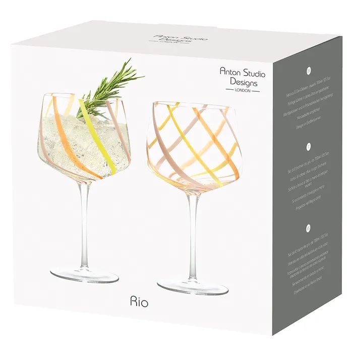 Anton Studio Rio Citrus Gin Glasses, Set of 2 - Image 6